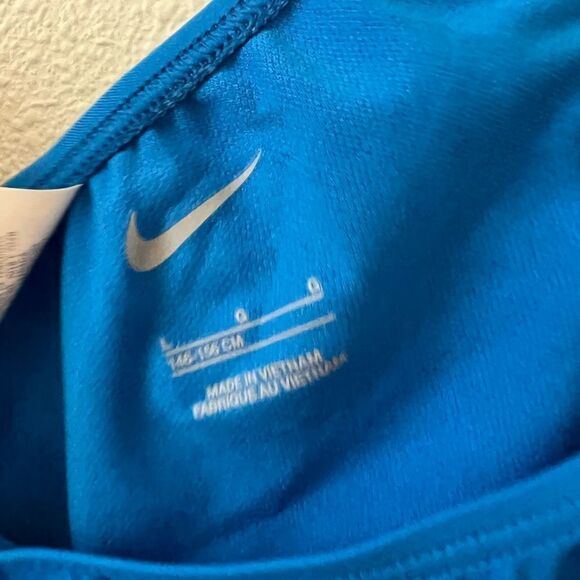 Nike Script Logo Big Kids' (Girls') Crossback Sport Top size L - Picture 4 of 5